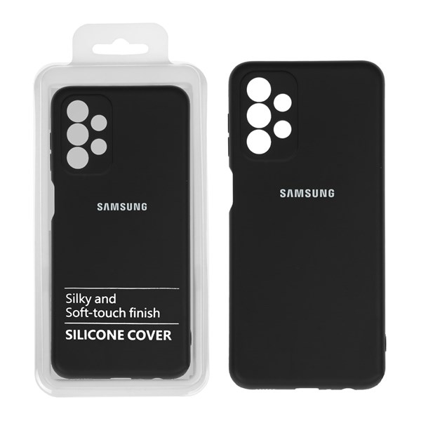 قاب نیو سیلیکون محافظ لنزدار RFF مدل Samsung A23 مشکی (پک دار)
